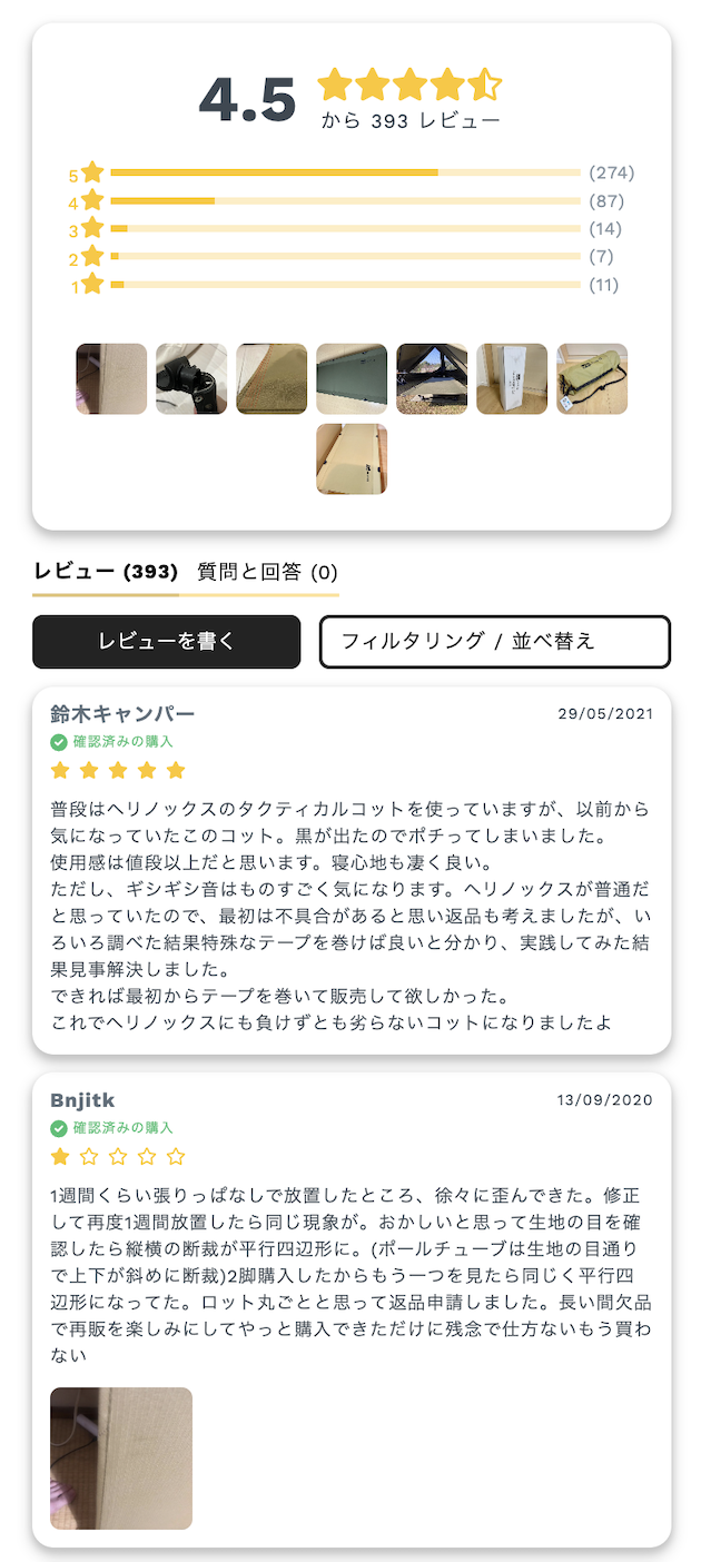 口コミ１