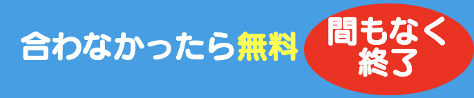 合わなかったら無料
