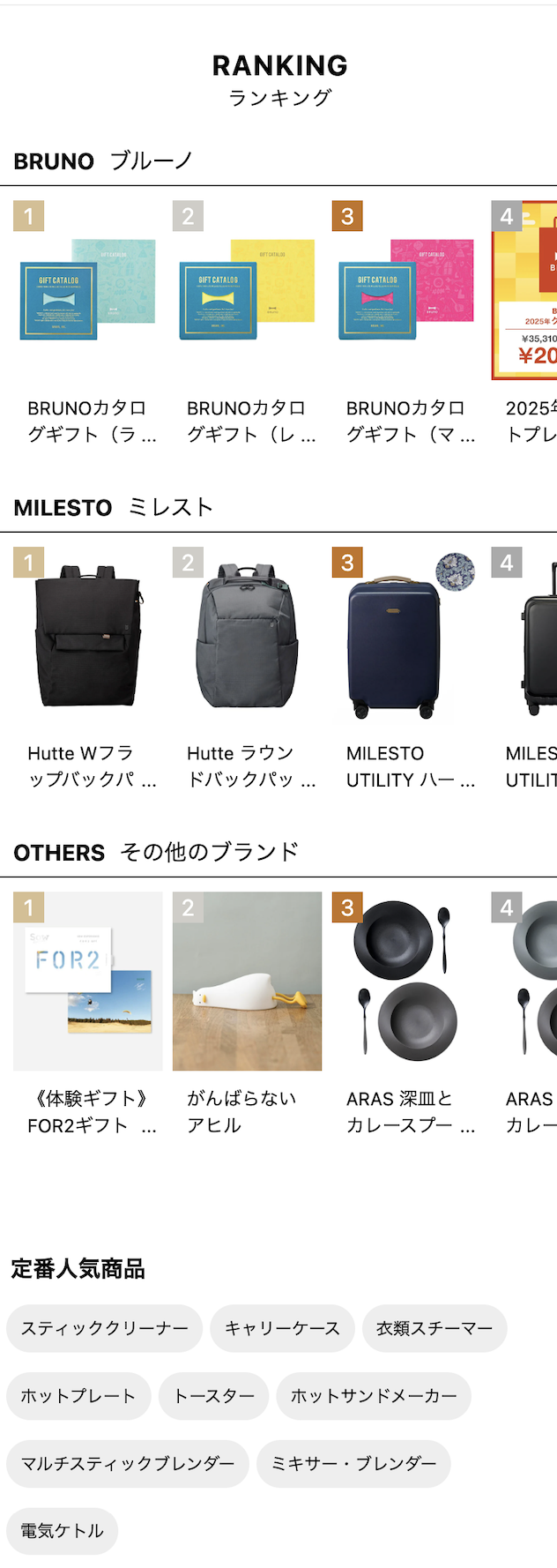ランキング