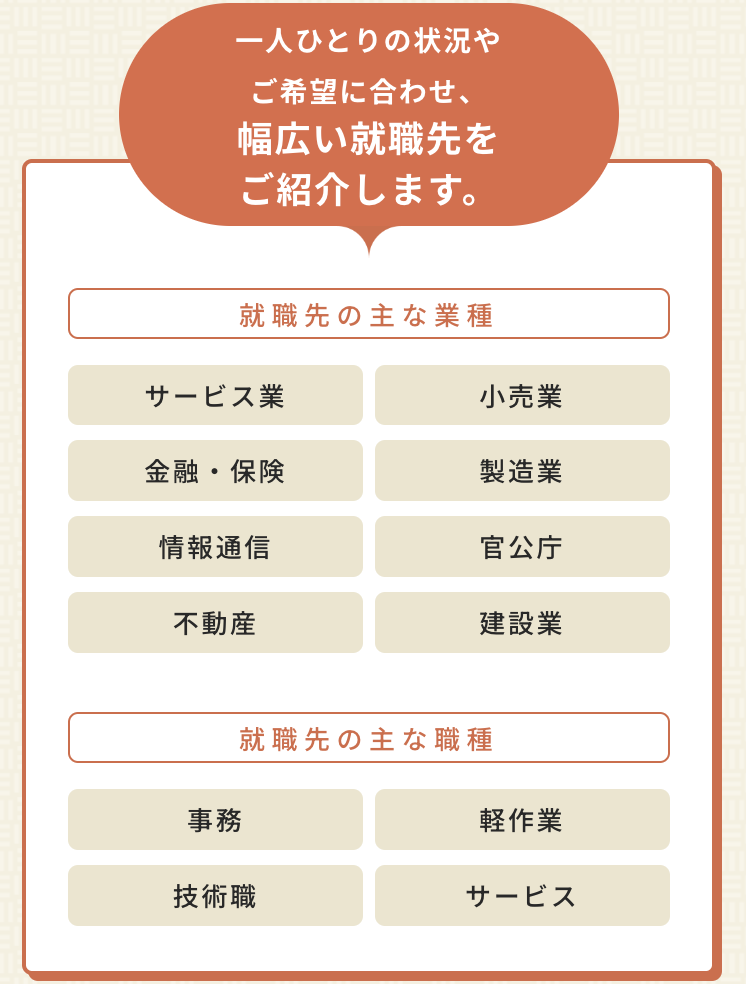 幅広い就職先