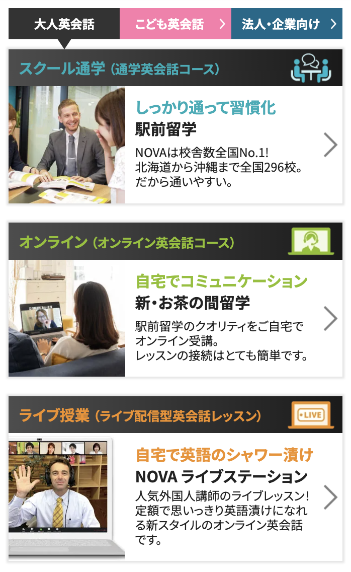 それぞれ